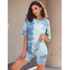 image:imageEkouaer Lounge Sets 2 Piece Summer Outfits 2026 Oversized Biker Short SetsBlue2