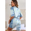 image:imageEkouaer Lounge Sets 2 Piece Summer Outfits 2026 Oversized Biker Short SetsBlue2