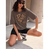 image:imageEkouaer Lounge Sets 2 Piece Summer Outfits 2026 Oversized Biker Short SetsBrown1