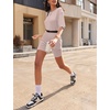 image:imageEkouaer Lounge Sets 2 Piece Summer Outfits 2026 Oversized Biker Short SetsGold