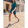 image:imageEkouaer Lounge Sets 2 Piece Summer Outfits 2026 Oversized Biker Short SetsGreen