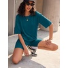 image:imageEkouaer Lounge Sets 2 Piece Summer Outfits 2026 Oversized Biker Short SetsGreen