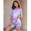image:imageEkouaer Lounge Sets 2 Piece Summer Outfits 2026 Oversized Biker Short SetsPurple1