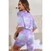 image:imageEkouaer Lounge Sets 2 Piece Summer Outfits 2026 Oversized Biker Short SetsPurple1