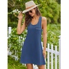 image:imageEkouaer Nightgowns for Women Cotton Night Gown Tank Sleeveless Sleep DressBlue