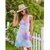 image:imageEkouaer Nightgowns for Women Cotton Night Gown Tank Sleeveless Sleep DressBlue Tie Dye