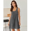 image:imageEkouaer Nightgowns for Women Cotton Night Gown Tank Sleeveless Sleep DressGrey