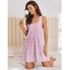 image:imageEkouaer Nightgowns for Women Cotton Night Gown Tank Sleeveless Sleep DressRed Floral