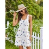 image:imageEkouaer Nightgowns for Women Cotton Night Gown Tank Sleeveless Sleep DressWhite Flowers