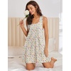 image:imageEkouaer Nightgowns for Women Cotton Night Gown Tank Sleeveless Sleep DressYellow Floral