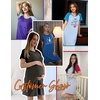 image:imageEkouaer Nightgowns for Women Short Sleeve Night Dress Printed Sleepwear01 Navy Blue