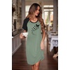 image:imageEkouaer Nightgowns for Women Short Sleeve Night Dress Printed SleepwearAgreyish Greenbutterfly