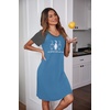image:imageEkouaer Nightgowns for Women Short Sleeve Night Dress Printed SleepwearAlake Bluecat