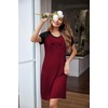 image:imageEkouaer Nightgowns for Women Short Sleeve Night Dress Printed SleepwearAwine Redmeow