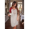 image:imageEkouaer Nightgowns for Women Short Sleeve Night Dress Printed SleepwearBred