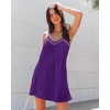 image:imageEkouaer Nightgowns for Women Sleeveless Nighty Sexy Sleep Dress ChemisePurple
