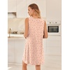 image:imageEkouaer Nightgowns for Women Sleeveless Sleep Shirt Tank V Neck Night GownBlush Pink Floral