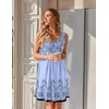 image:imageEkouaer Nightgowns for Women Sleeveless Sleep Shirt Tank V Neck Night GownDusty Blue Print