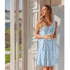 image:imageEkouaer Nightgowns for Women Sleeveless Sleep Shirt Tank V Neck Night GownFloral Blue