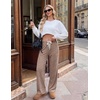 image:imageEkouaer Pajama Pants Women 2026 Soft Pj Bottom Wide Leg Lounge Sleep PantsLight Brown
