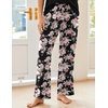 image:imageEkouaer Pajama Sets for Women 2 Piece Short Sleeve Pj V Neck Chest PocketBlackpink Flower