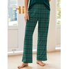 image:imageEkouaer Pajama Sets for Women 2 Piece Short Sleeve Pj V Neck Chest PocketGreen Plaid