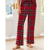 image:imageEkouaer Pajama Sets for Women 2 Piece Short Sleeve Pj V Neck Chest PocketRedgreen Plaid