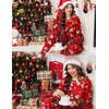 image:imageEkouaer Pajamas Womens Long Sleeve Pj Set Soft 2 Piece LoungewearChristmas Print