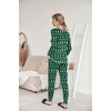 image:imageEkouaer Pajamas Womens Long Sleeve Pj Set Soft 2 Piece LoungewearGreen With Christmas Trees