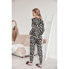 image:imageEkouaer Pajamas Womens Long Sleeve Pj Set Soft 2 Piece LoungewearWhite Leopard