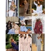 image:imageEkouaer Pajamas for Women Set Long Sleeve Lounge Set Soft Button Down PjsLeapord