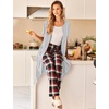 image:imageEkouaer Robes For Women Zipper Bathrobe Short Sleeve Duster With PocketsAwhite