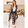 image:imageEkouaer Robes For Women Zipper Bathrobe Short Sleeve Duster With PocketsBlack