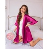image:imageEkouaer Silk Robes for Women Short Lightweight Bathrobe Satin Kimono RobesHot Pink