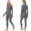 image:imageEkouaer Thermal Underwear for Women Long Johns Base Layer Winter ClothesGrey