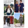 image:imageEkouaer Thermal Underwear for Women Long Johns Base Layer Winter ClothesZ  Black  White  Brown 3 Sets
