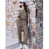image:imageEkouaer Viscose from Bamboo Womens Pajama Sets Super Soft Short Sleeve Button Top and Pants Pj Sleepwear Sets SXXLBrown Leopard
