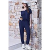 image:imageEkouaer Viscose from Bamboo Womens Pajama Sets Super Soft Short Sleeve Button Top and Pants Pj Sleepwear Sets SXXLDeep Blue