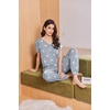 image:imageEkouaer Viscose from Bamboo Womens Pajama Sets Super Soft Short Sleeve Button Top and Pants Pj Sleepwear Sets SXXLGrey Star