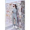 image:imageEkouaer Viscose from Bamboo Womens Pajama Sets Super Soft Short Sleeve Button Top and Pants Pj Sleepwear Sets SXXLGrey Star
