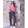 image:imageEkouaer Viscose from Bamboo Womens Pajama Sets Super Soft Short Sleeve Button Top and Pants Pj Sleepwear Sets SXXLPink Plaid