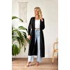 image:imageEkouaer Women Zipper Robe Long Sleeve Housecoat Soft Nightgown with PocketsPure Black