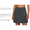 image:imageEkouaer Womens Active Performance Skort Lightweight Skirt for Golf TennisAdark Grey