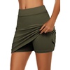 image:imageEkouaer Womens Active Performance Skort Lightweight Skirt for Golf TennisArmygreen