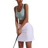 image:imageEkouaer Womens Active Performance Skort Lightweight Skirt for Golf TennisAwhite