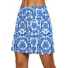 image:imageEkouaer Womens Active Performance Skort Lightweight Skirt for Golf TennisBlue Flower