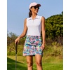 image:imageEkouaer Womens Active Performance Skort Lightweight Skirt for Golf TennisBlue Pink Floral