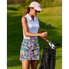 image:imageEkouaer Womens Active Performance Skort Lightweight Skirt for Golf TennisBlue Pink Floral