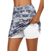 image:imageEkouaer Womens Active Performance Skort Lightweight Skirt for Golf TennisCamo 02