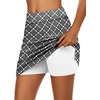 image:imageEkouaer Womens Active Performance Skort Lightweight Skirt for Golf TennisCircle Floral